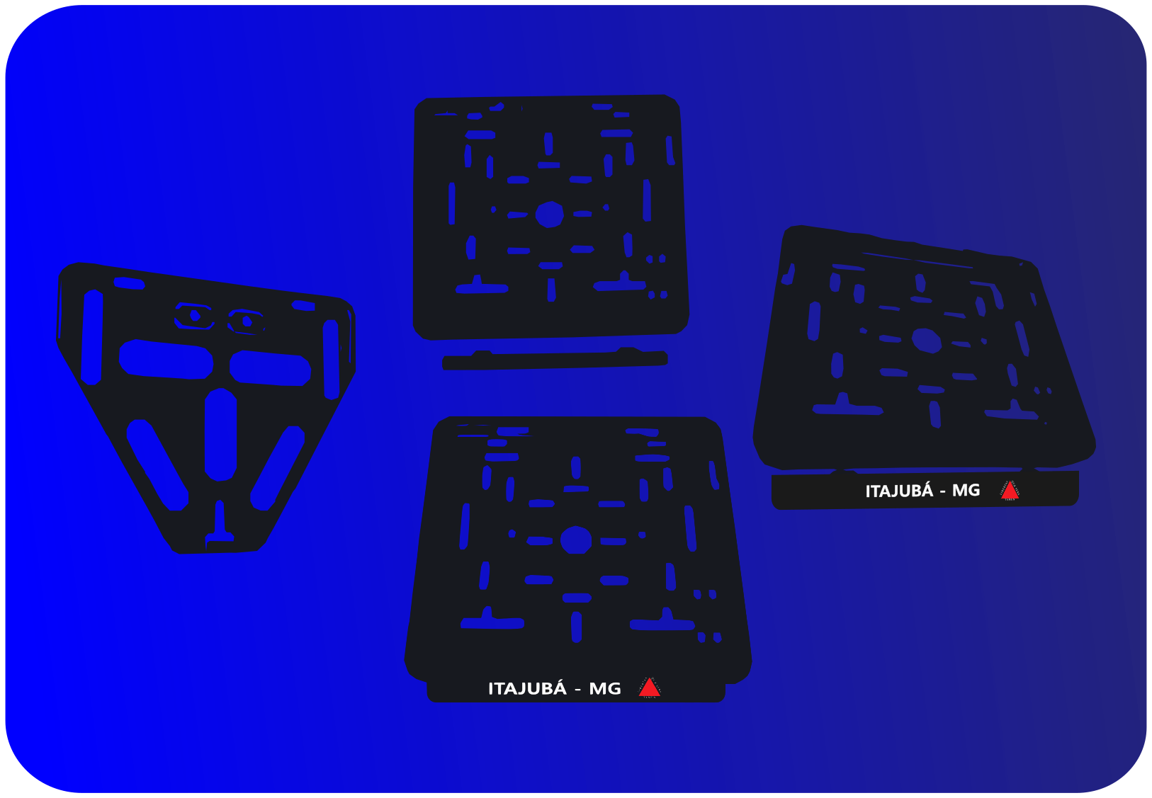 Suporte de Placa Moto